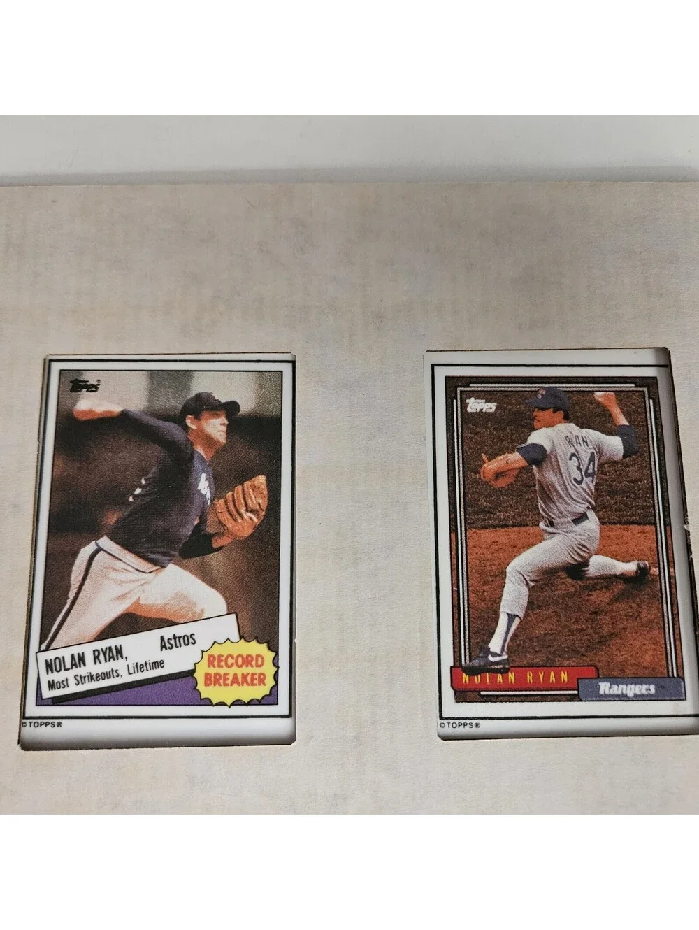 Nolan Ryan Hamilton Collection 1993 Set 12 Porcelain Cards with Individual COA s